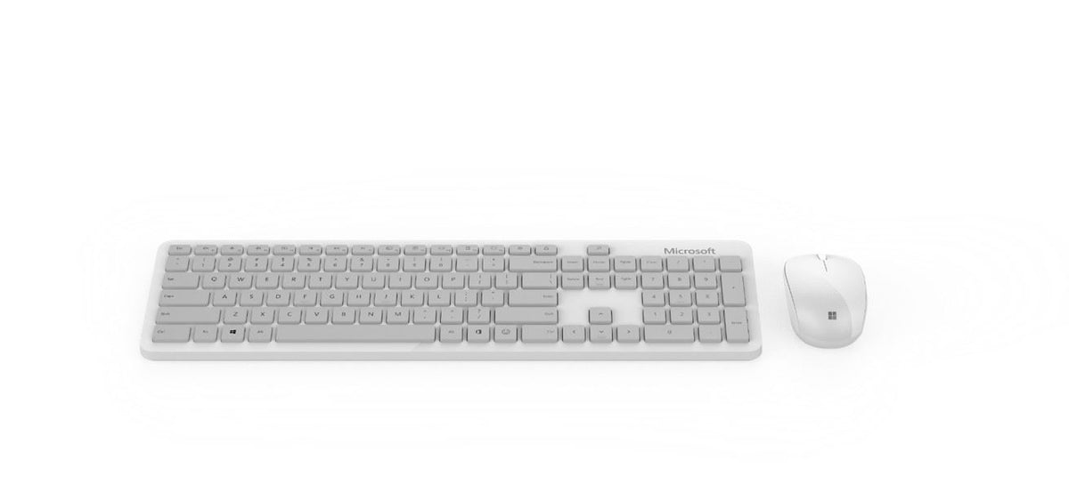 Microsoft Bluetooth Desktop keyboard Mouse included White Clove