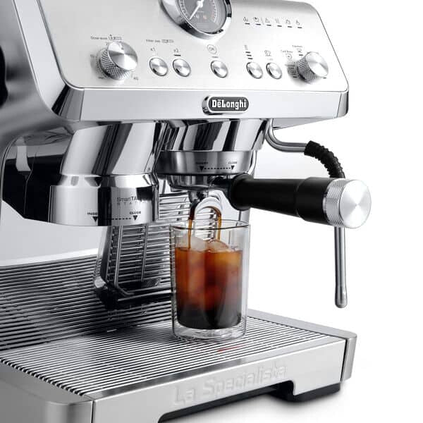 De'Longhi Espresso Pump La Specialista Opera - HomeCafe Kit Coffee Machine in Silver