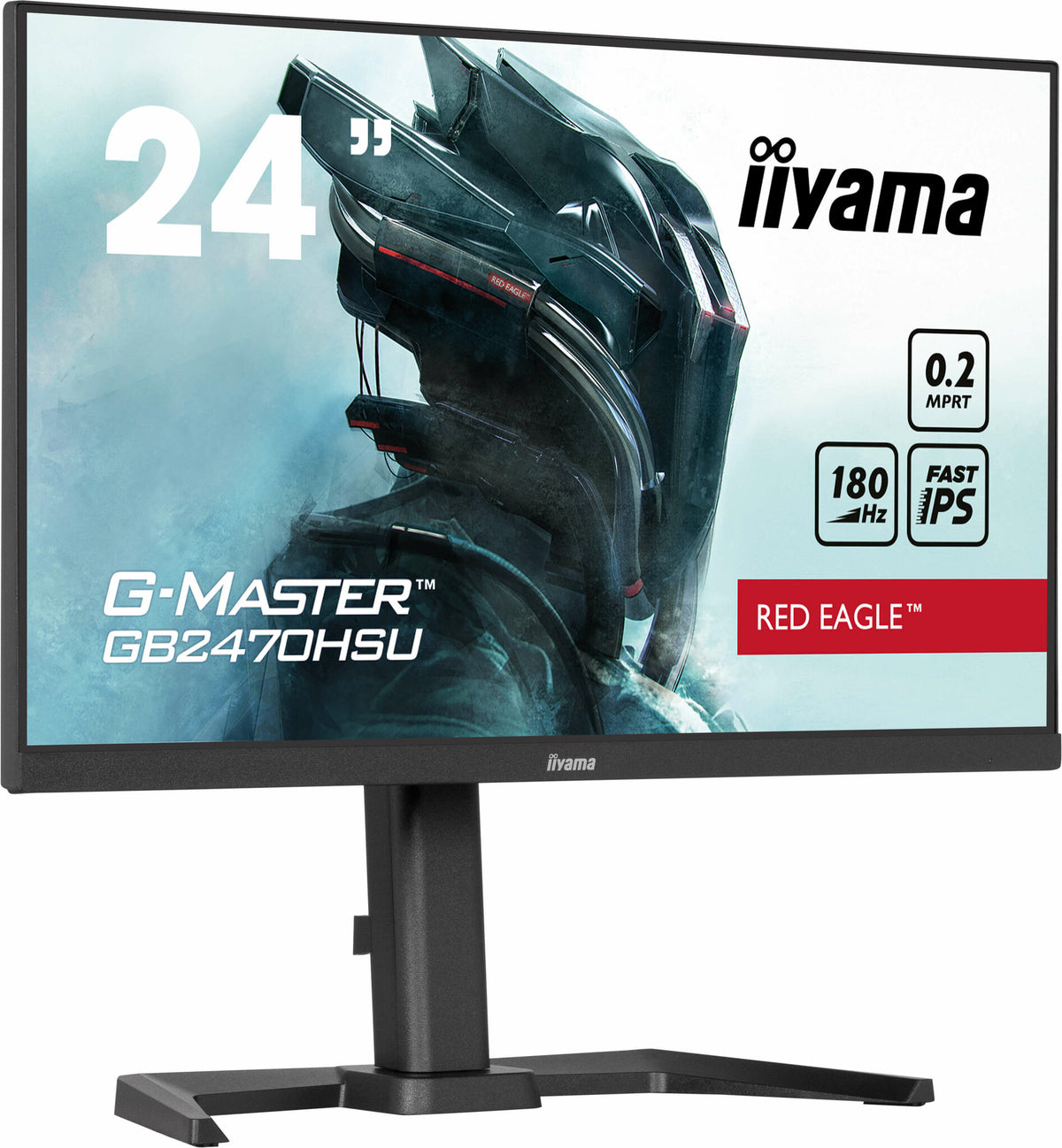 iiyama G-MASTER GB2470HSU-B6 - 60.5 cm (23.8") - 1920 x 1080 pixels Full HD LCD Monitor