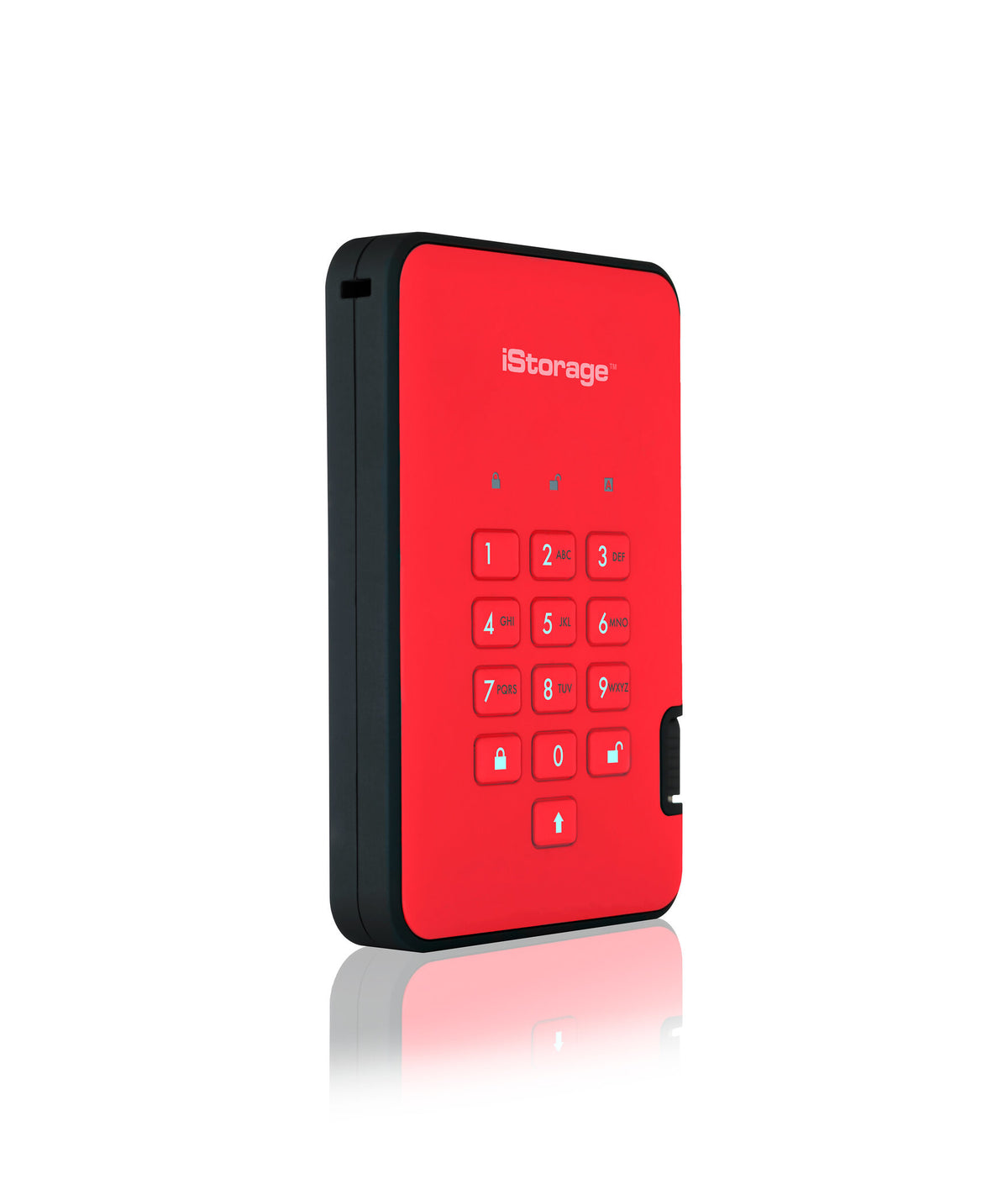 iStorage diskAshur2 - Secure Encrypted External hard drive in Red - 500 GB