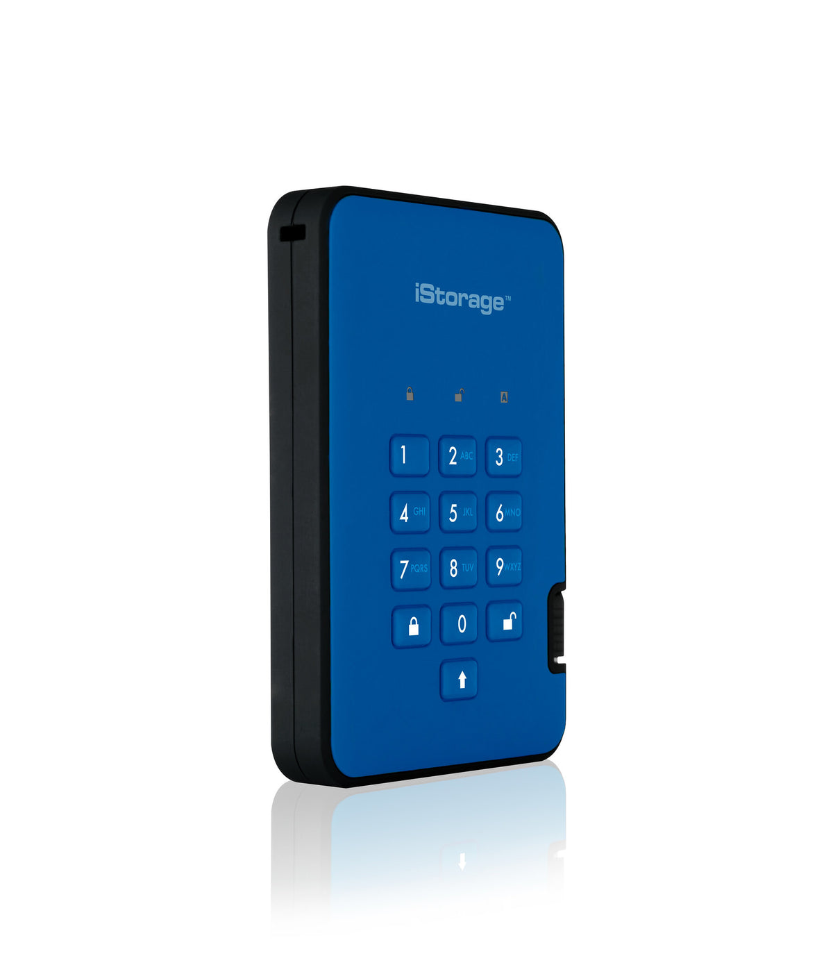 iStorage diskAshur2 - Secure Encrypted External hard drive in Blue - 5 TB