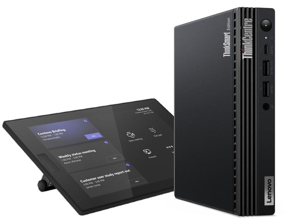 Lenovo ThinkSmart Tiny Kit Intel® Core i3 i3-13100T 16 GB DDR4-SDRAM 256 GB SSD Windows 11 IoT Enterprise Mini PC Black