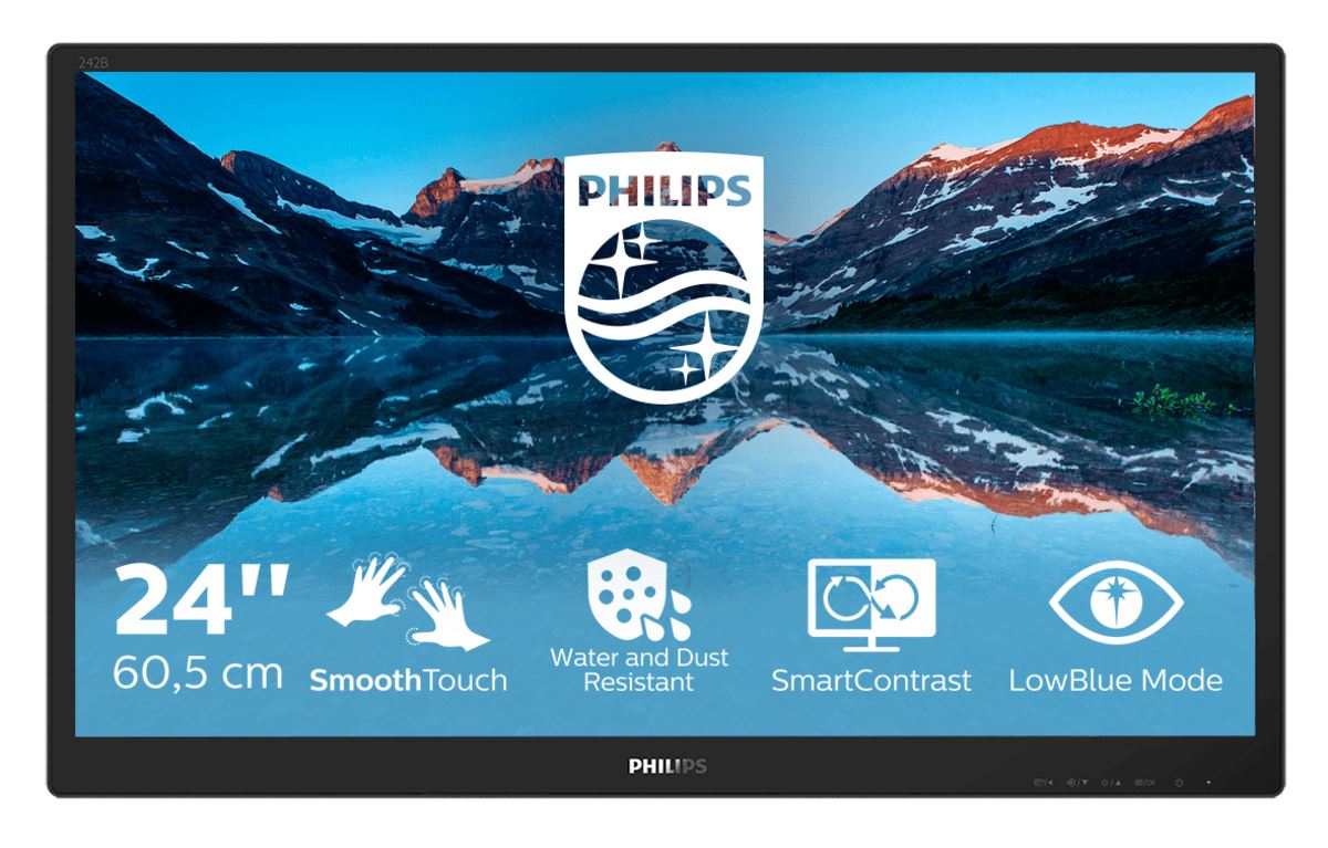 Philips 242B9TN/00 Computer Monitor 60.5 cm (23.8") 1920 x 1080 pixels Full HD LCD Tabletop Black