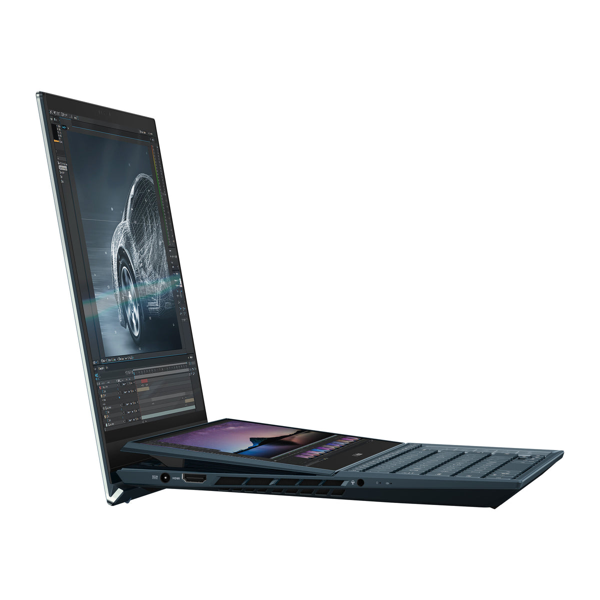 ASUS Zenbook Pro Duo 15 OLED Laptop - 39.6 cm (15.6") - Touchscreen - Intel® Core™ i9-11900H - 32 GB DDR4-SDRAM - 1 TB SSD - NVIDIA GeForce RTX 3060 - Wi-Fi 6 - Windows 11 Home - Blue