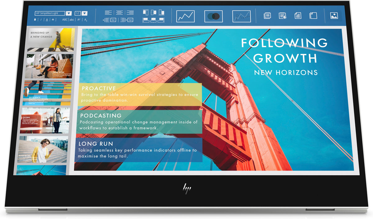 HP E-Series E14 G4 - 35.6 cm (14") - 1920 x 1080 pixels Full HD LED Monitor
