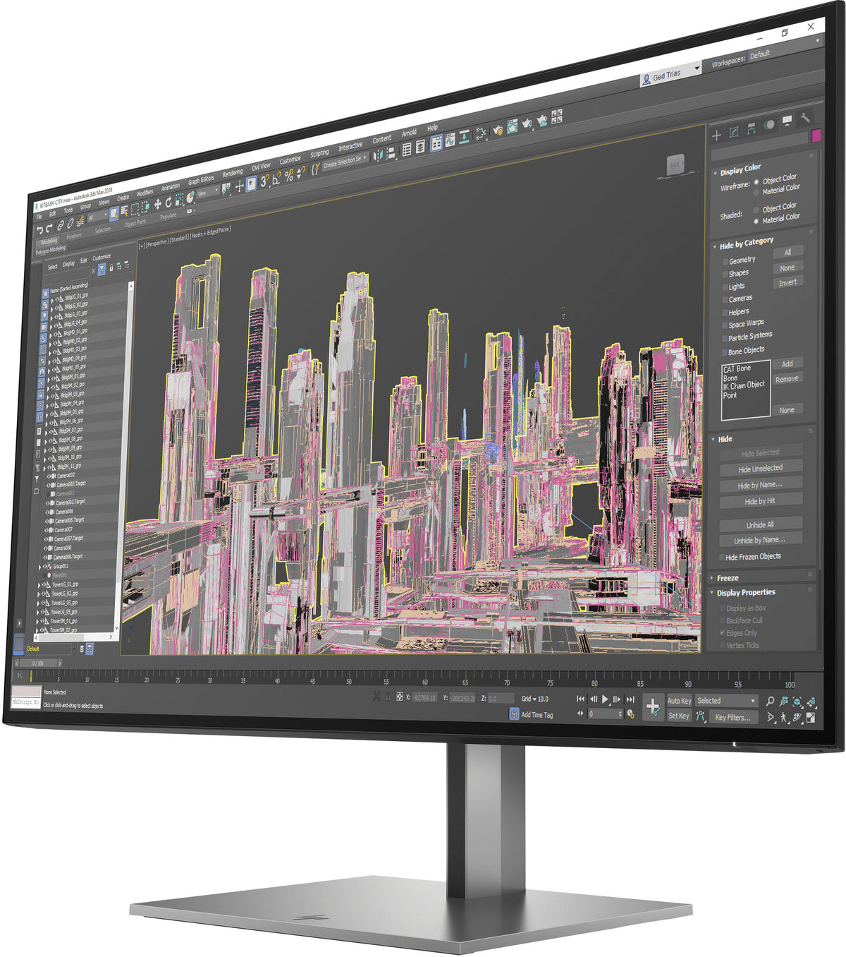 HP Z27U G3 - 68.6 cm (27") - 2560 x 1440 pixels 2K Ultra HD LED Monitor