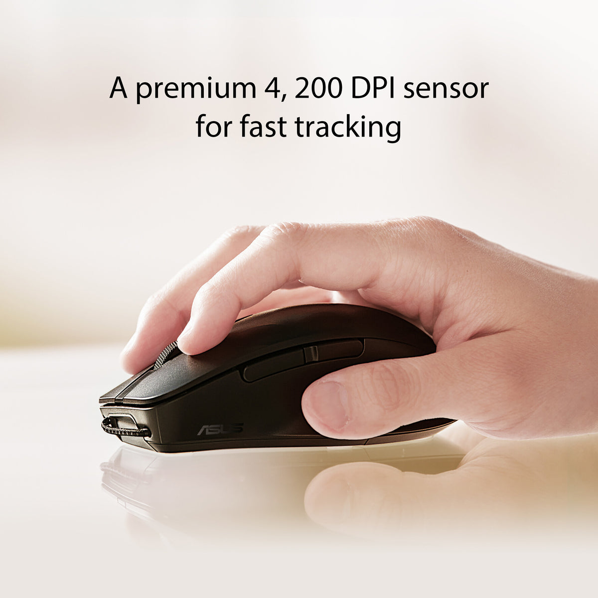 ASUS MD200 - RF Wireless + Bluetooth Optical Mouse - 4,200 DPI