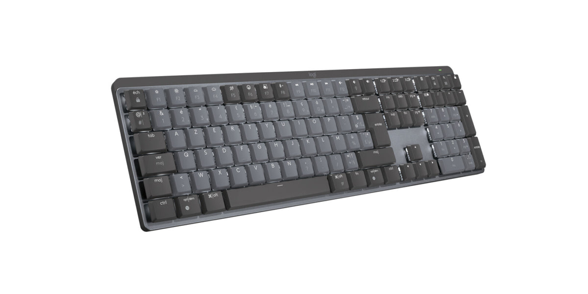 Logitech MX Mechanical - RF Wireless + Bluetooth RGB Mechanical Keyboard in Graphite / Grey (AZERTY French)