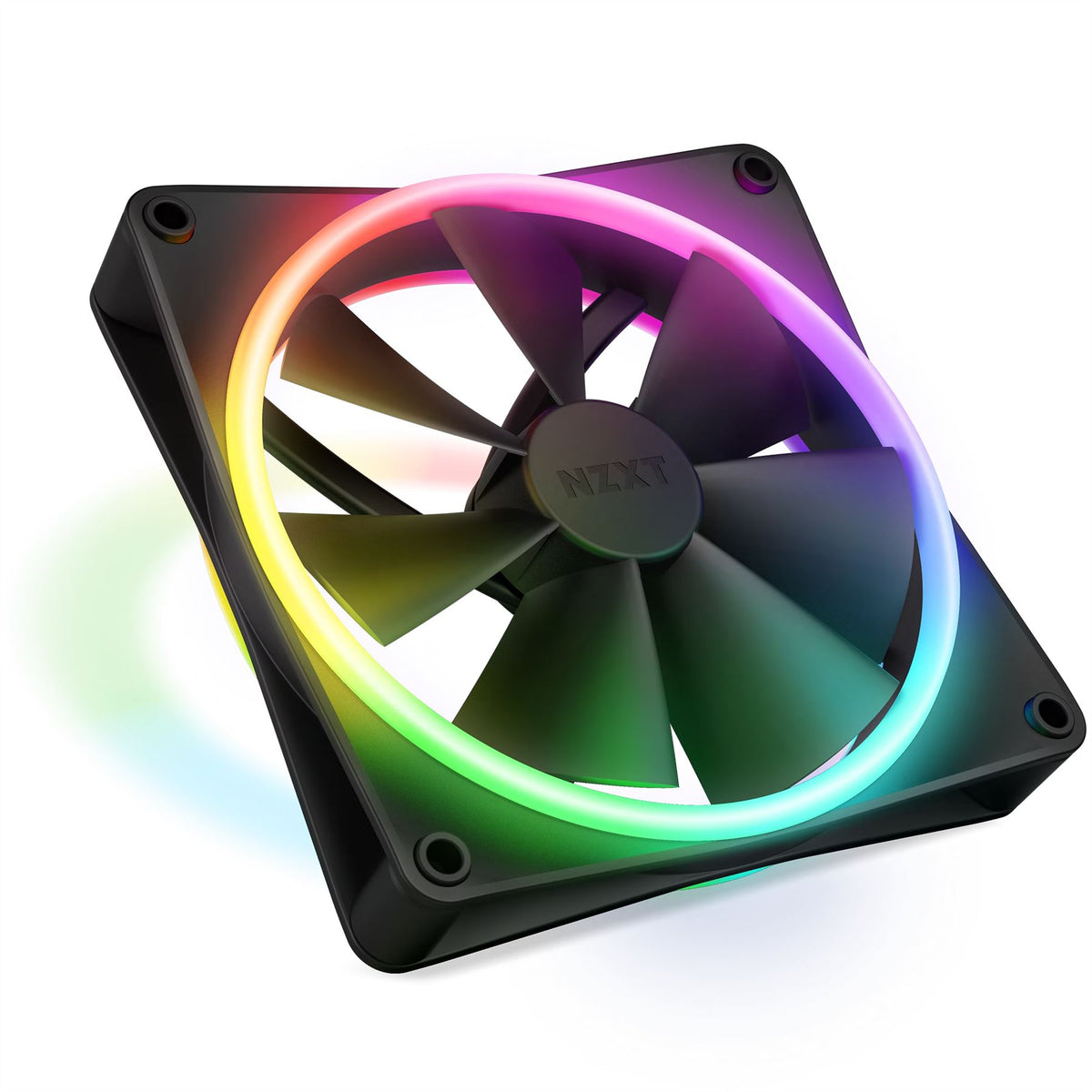 NZXT F140 RGB DUO - Computer Case Fan in Black - 140mm