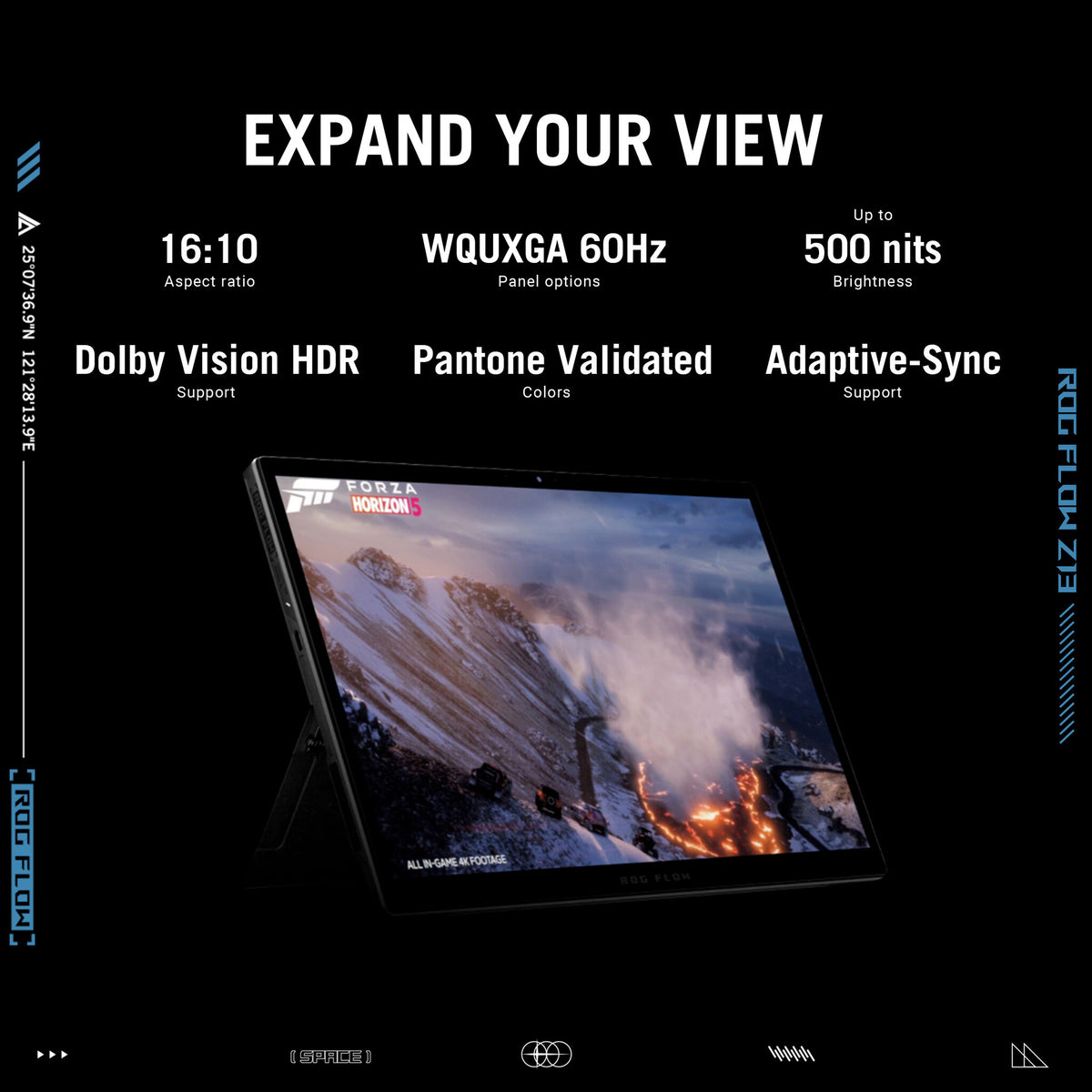 ASUS ROG Flow Z13 Hybrid (2-in-1) - 34 cm (13.4") - Touchscreen - Intel® Core™ i9-12900H - 16 GB LPDDR5-SDRAM - 1 TB SSD - NVIDIA GeForce RTX 3050 Ti - Wi-Fi 6E - Windows 11 Home - Black