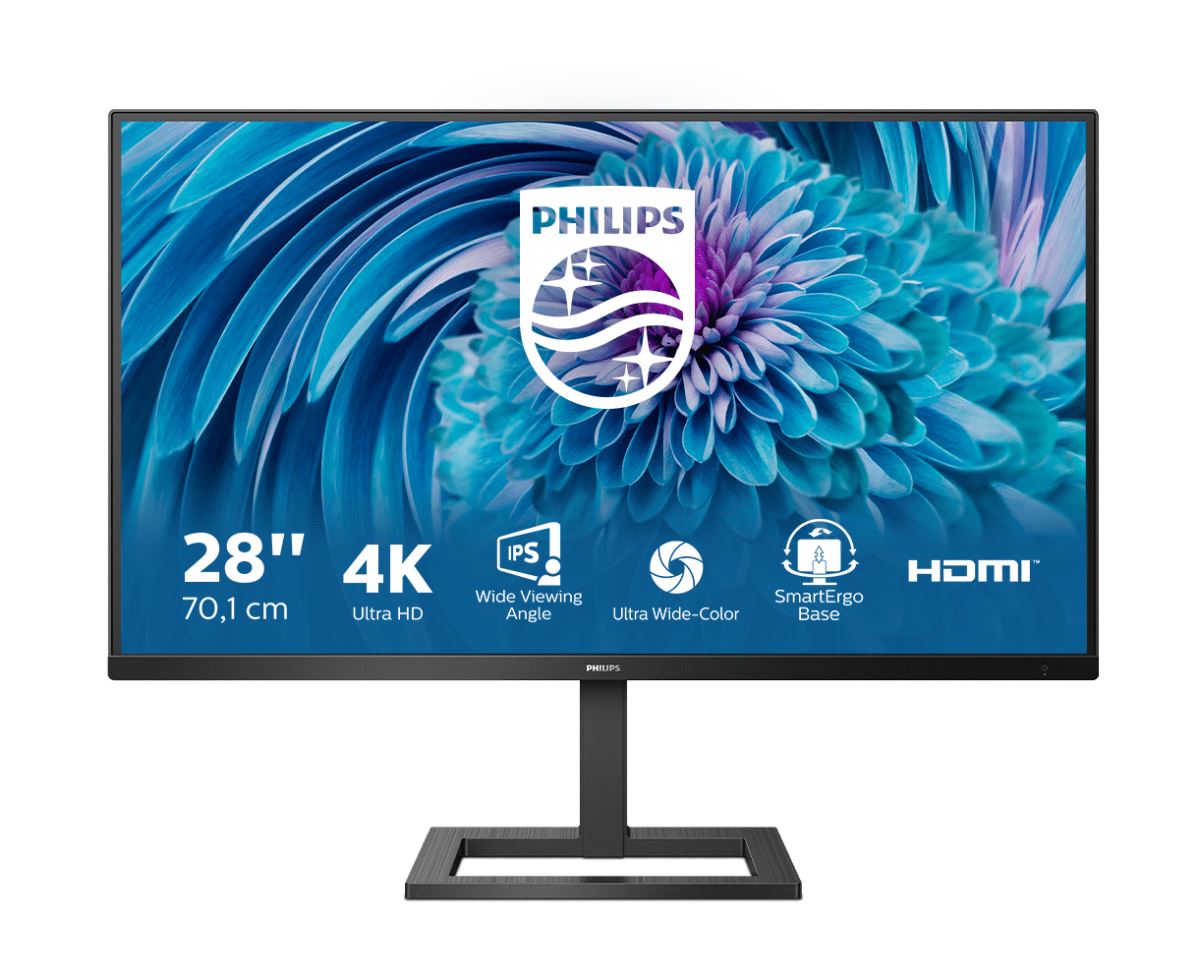 Philips E Line 288E2UAE/00 Computer Monitor 71.1 cm (28") 3840 x 2160 pixels 4K Ultra HD LCD Black