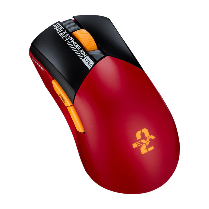 ASUS ROG Gladius III Wireless AimPoint "EVA-02 Edition" -  RF Wireless + Bluetooth + USB Type-A Optical Mouse - 36,000 DPI