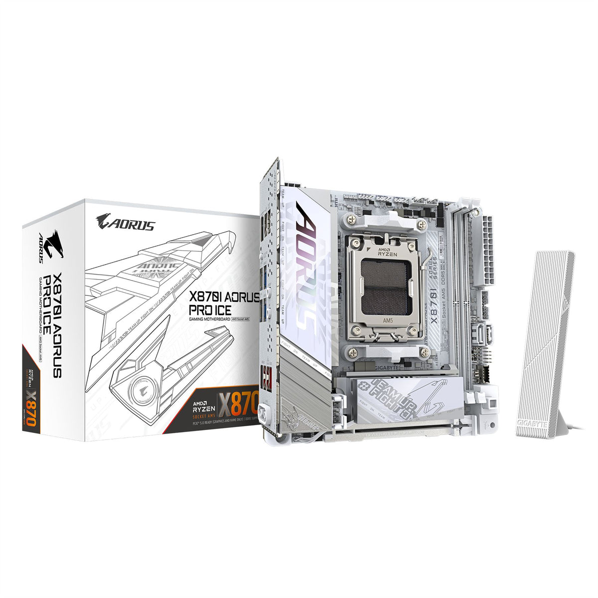 GIGABYTE X870I AORUS PRO ICE ATX Motherboard - AMD X870 Socket AM5