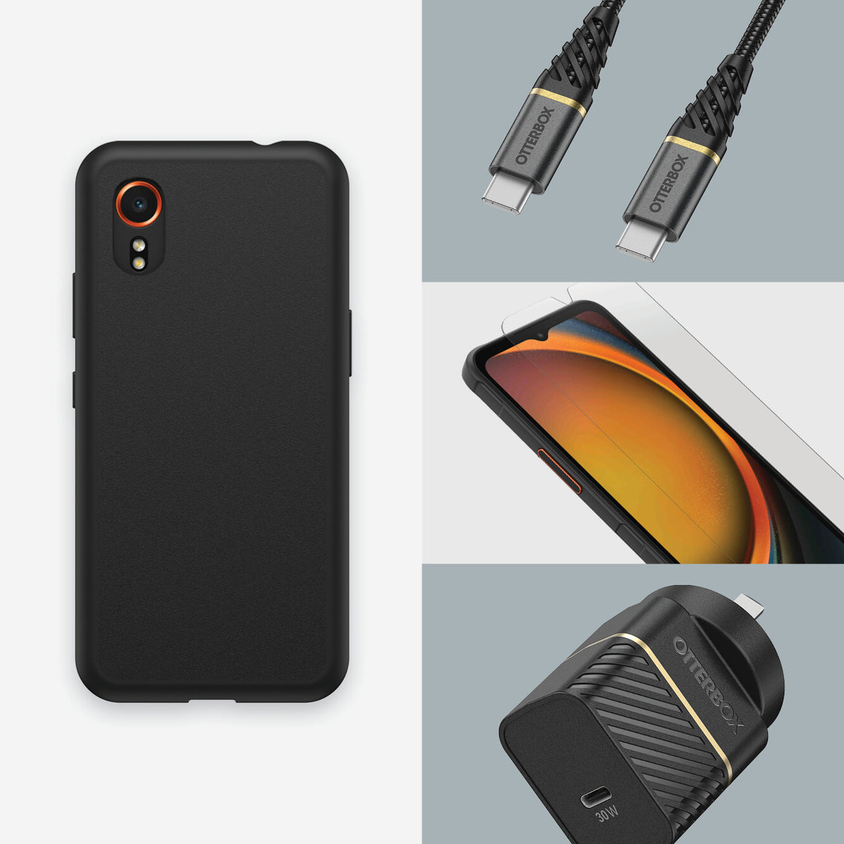 OtterBox React Series for Galaxy XCover 7 in Black