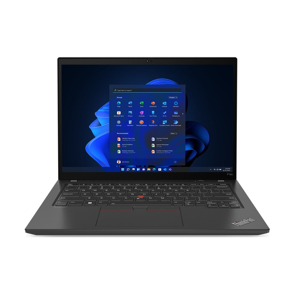 Lenovo ThinkPad P14s Gen 3 Laptop - 35.6 cm (14") - Intel® Core™ i5-1240P - 16 GB DDR4-SDRAM - 512 GB SSD - NVIDIA Quadro T550 - Wi-Fi 6E - Windows 11 Pro - Black