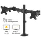 Fellowes Reflex Dual Monitor Arm - 8502601 - Desk monitor mount for upto 68.6 cm (27")