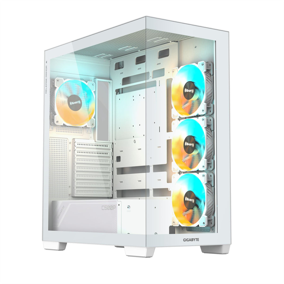 Gigabyte C500 PANORAMIC STEALTH - ATX Mid Tower Case in White