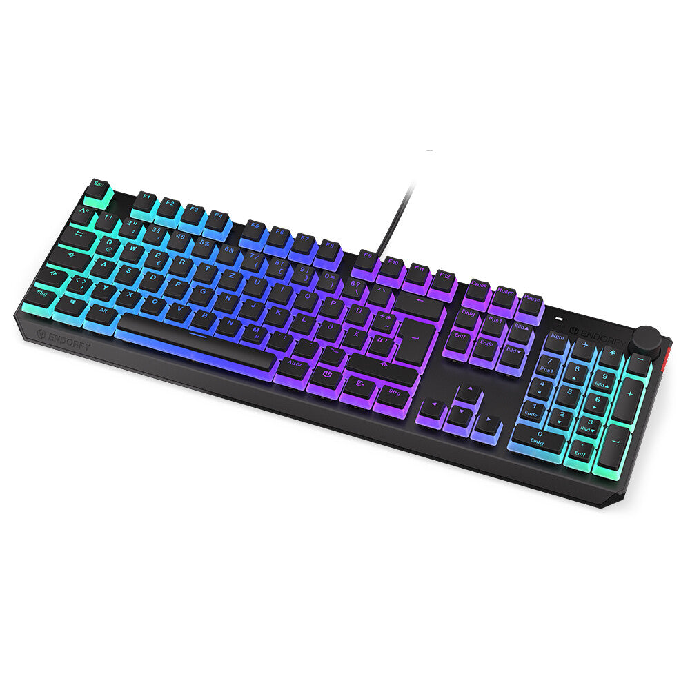 ENDORFY Thock - USB Wired RGB Mechanical Keyboard in Black (QWERTZ German)