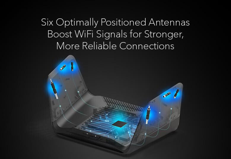 NETGEAR Nighthawk AXE7800 - Gigabit Ethernet Tri-band (2.4 GHz / 5 GHz / 5 GHz) Wi-Fi 6 Wireless Router