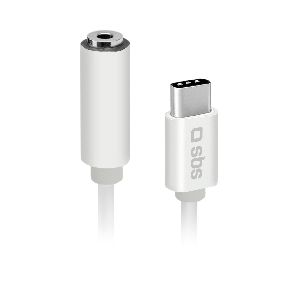 SBS TEINTJACKTYCFMW mobile phone cable White 0.09 m 3.5mm USB C