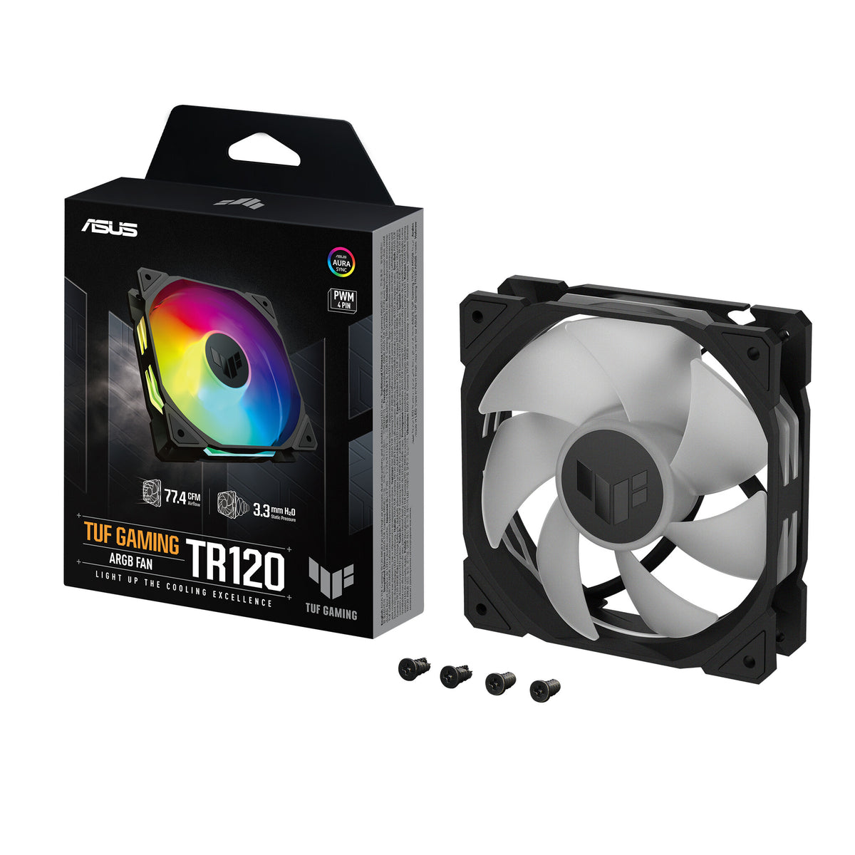 ASUS TUF Gaming TR120 ARGB - Computer Case Fan in Black - 120mm