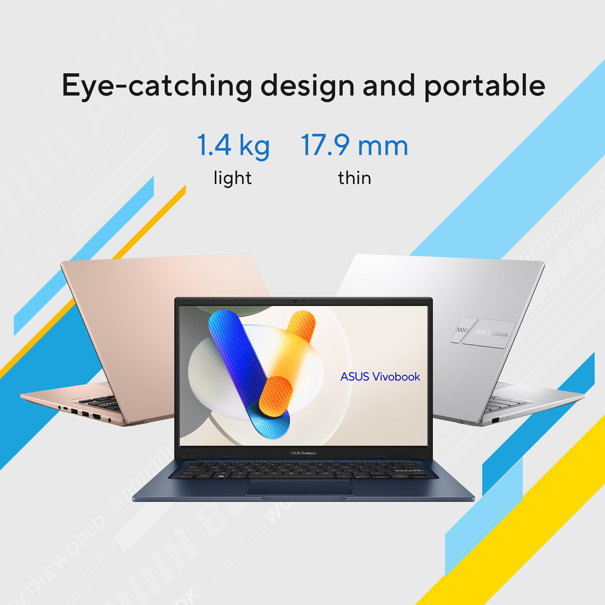 ASUS VivoBook 14 Laptop - 35.6 cm (14") - Intel® Core™ i7-1355U - 16 GB DDR4-SDRAM - 512 GB SSD - Wi-Fi 6E - Windows 11 Home - Silver
