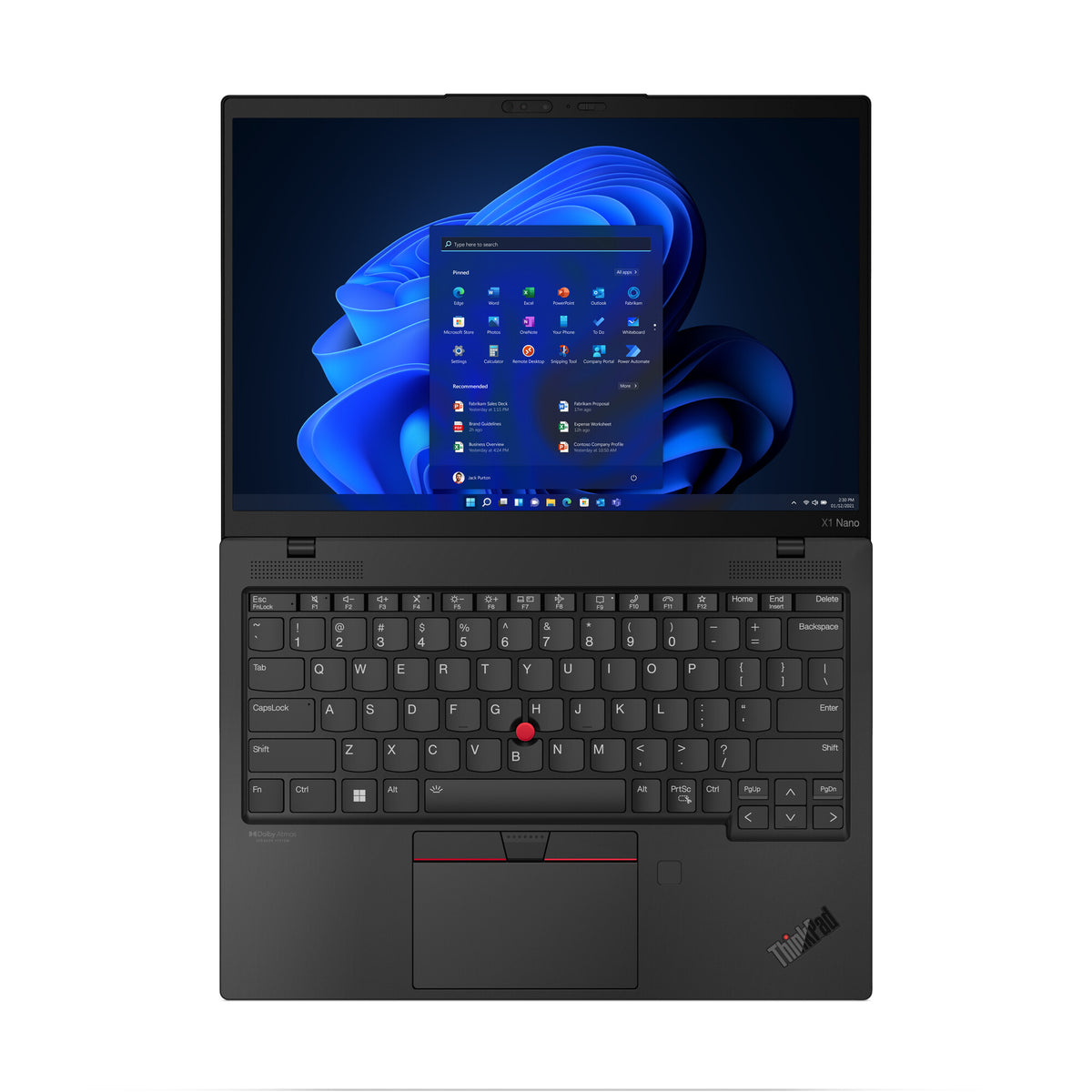 Lenovo ThinkPad X1 Nano Gen 2 Laptop - 33 cm (13") - Intel® Core™ i7-1260P - 16 GB LPDDR5-SDRAM - 512 GB SSD - Wi-Fi 6E - Windows 11 Pro - Black