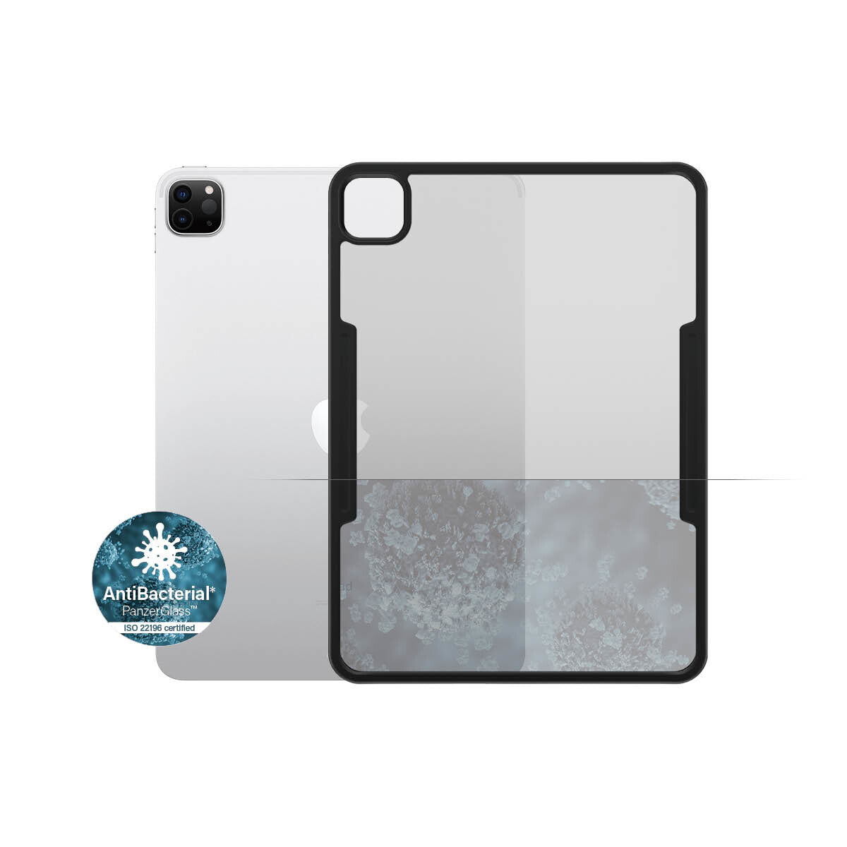 PanzerGlass ® ClearCase™ for 11" iPad in Black / Transparent