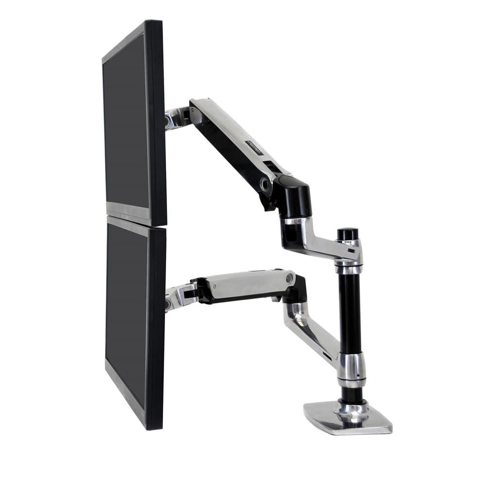 Ergotron LX Series Dual Stacking Arm 61 cm (24) Silver Desk"