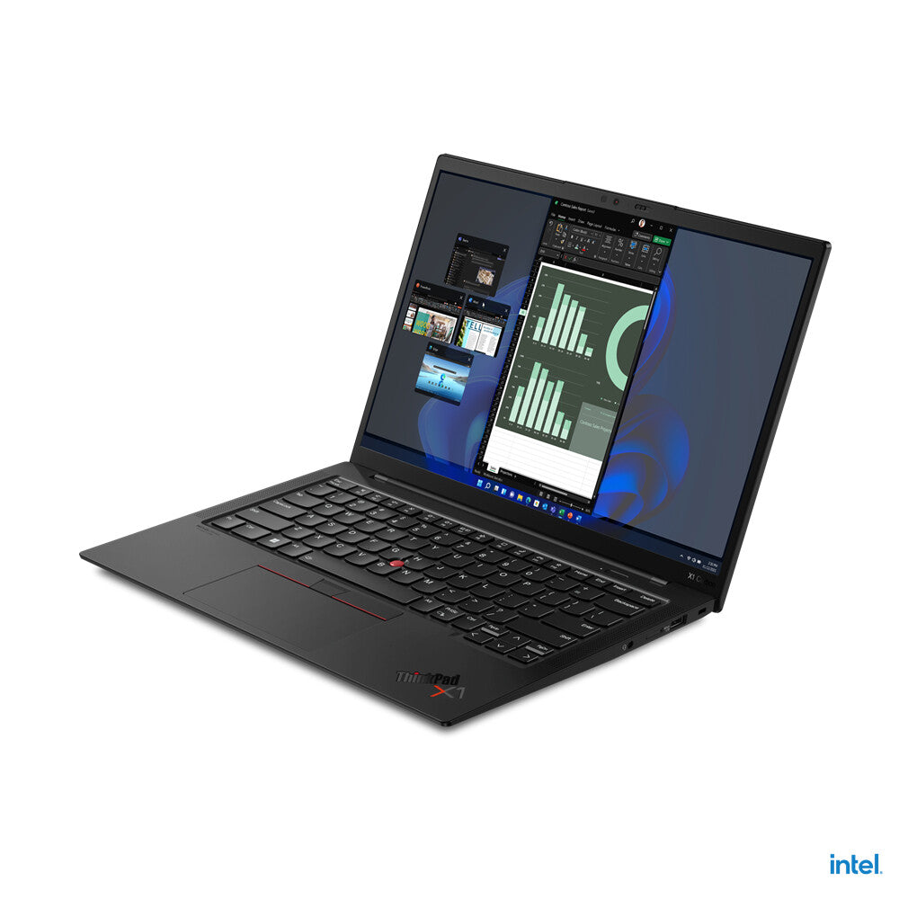 Lenovo ThinkPad X1 Carbon Gen 10 Laptop - 35.6 cm (14&quot;) - Intel® Core™ i5-1235U - 16 GB LPDDR5-SDRAM - 512 GB SSD - Wi-Fi 6E - Windows 11 Pro - Black