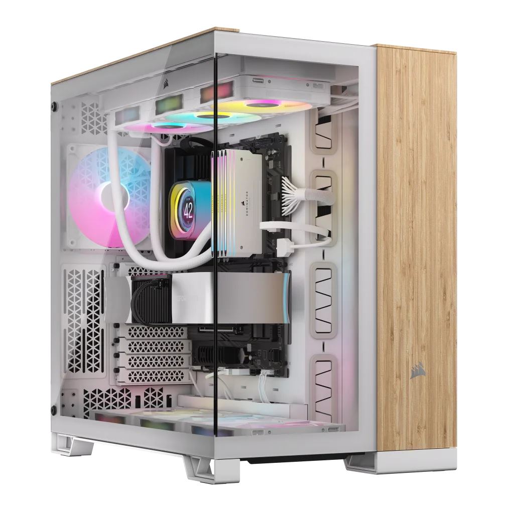 Corsair 6500X - ATX Mid Tower Case in Bamboo / White