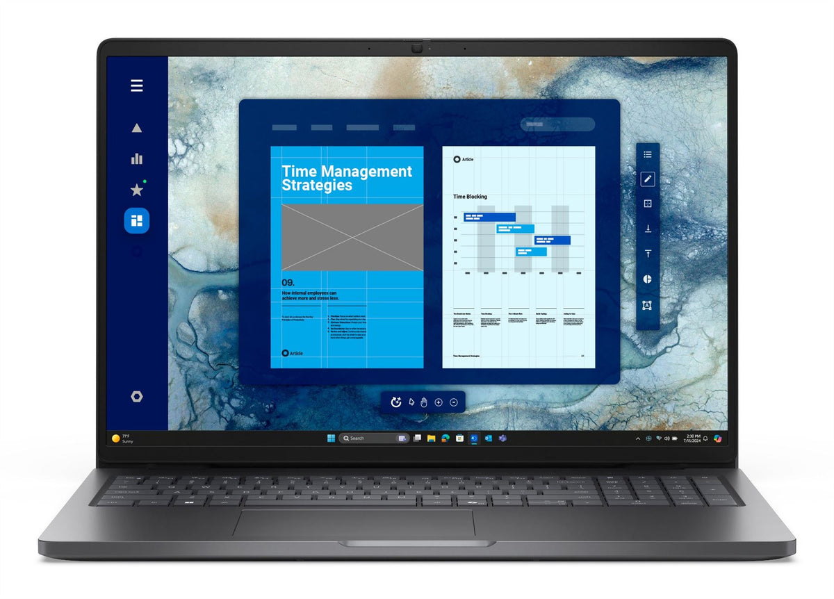 DELL Pro 16 PC16250 Intel Core Ultra 7 255U Laptop 40.6 cm (16") Full HD+ 16 GB DDR5-SDRAM 512 GB SSD Wi-Fi 6 (802.11ax) Windows 11 Pro UK English Black