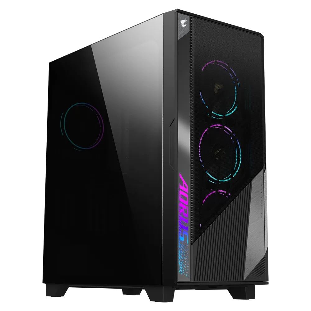 Gigabyte AORUS C500 GLASS - ATX Mid Tower Case in Black