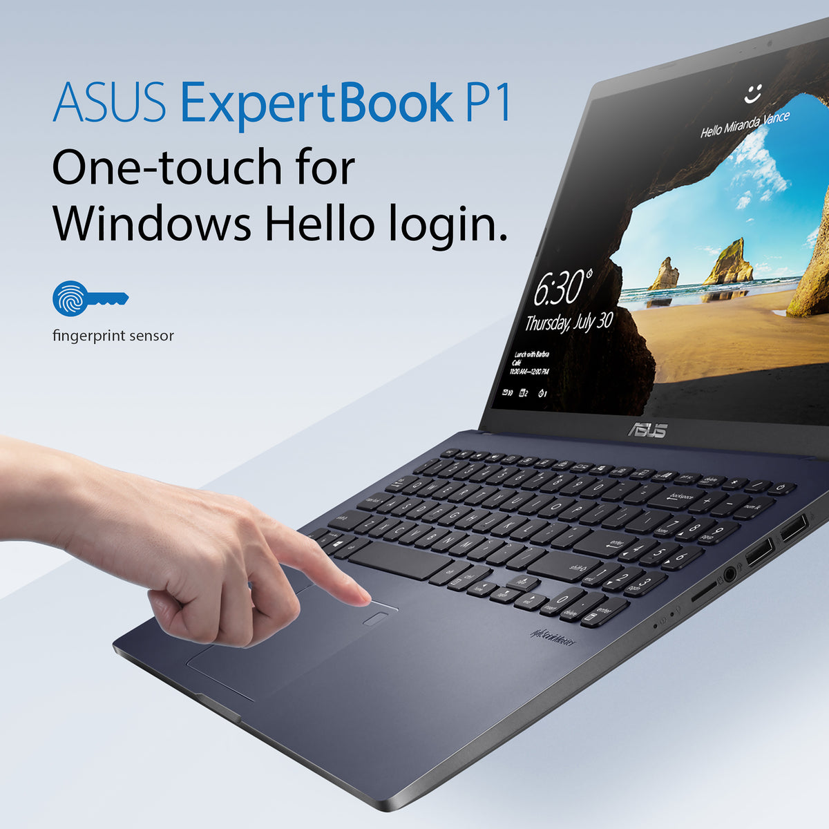 ASUS ExpertBook P1 Laptop - 39.6 cm (15.6&quot;) - Intel® Core™ i7-13620H - 16 GB DDR5-SDRAM - 512 GB SSD - Wi-Fi 6 - Windows 11 Pro - Grey