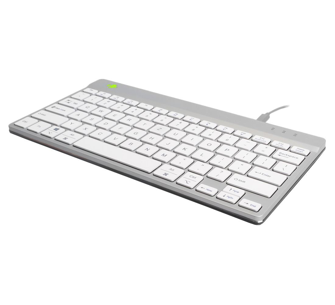 R-Go Tools Compact Break R-Go keyboard QWERTZ (DE), wired, white