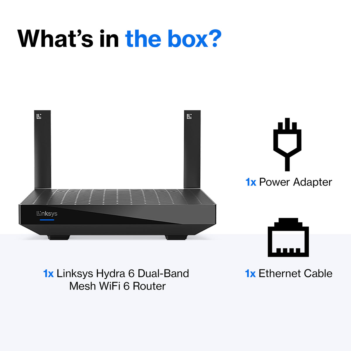 Linksys Hydra 6 - Dual-band (2.4 GHz / 5 GHz) wireless router in Black