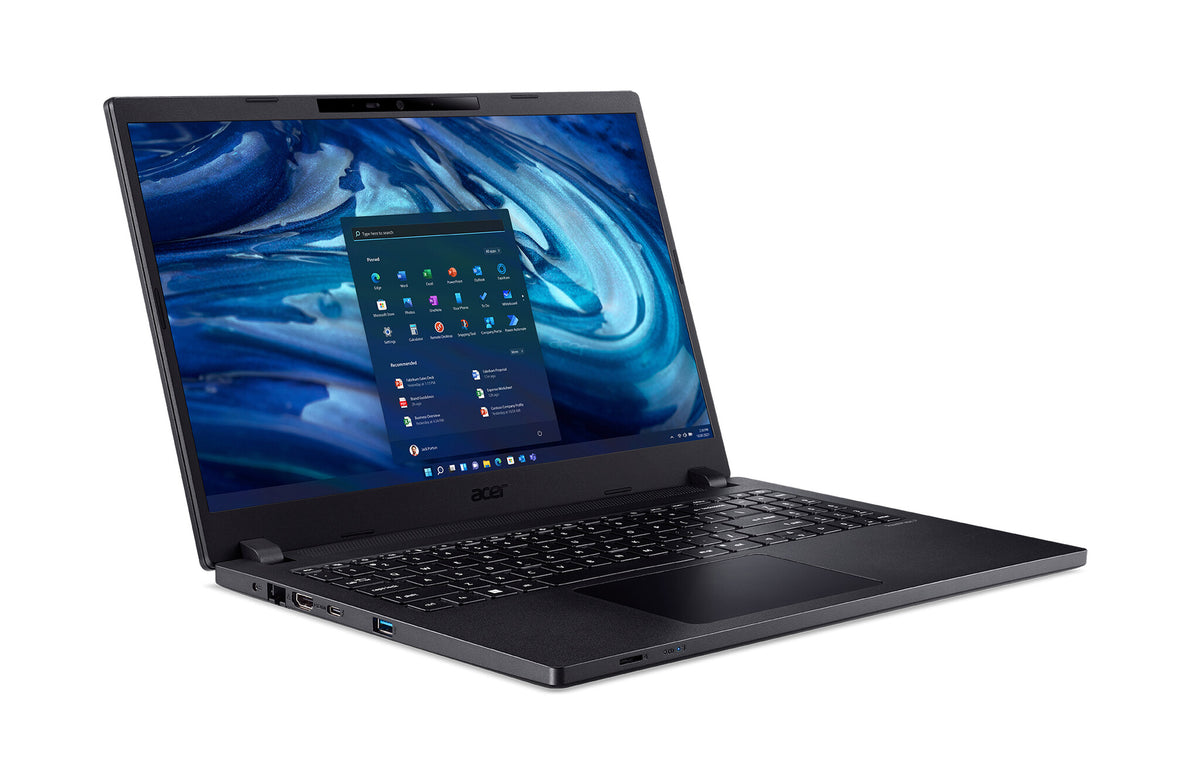 Acer TravelMate P2 Laptop - 39.6 cm (15.6") - Intel® Core™ i7-1255U - 16 GB DDR4-SDRAM - 512 GB SSD - Wi-Fi 6 - Windows 11 Pro - Black