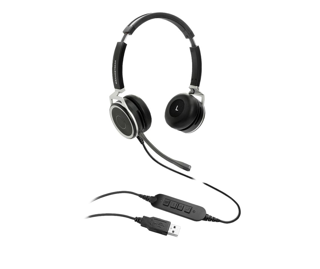 Grandstream Networks GUV3005 headphones/headset Wired Head-band USB Type-A Black