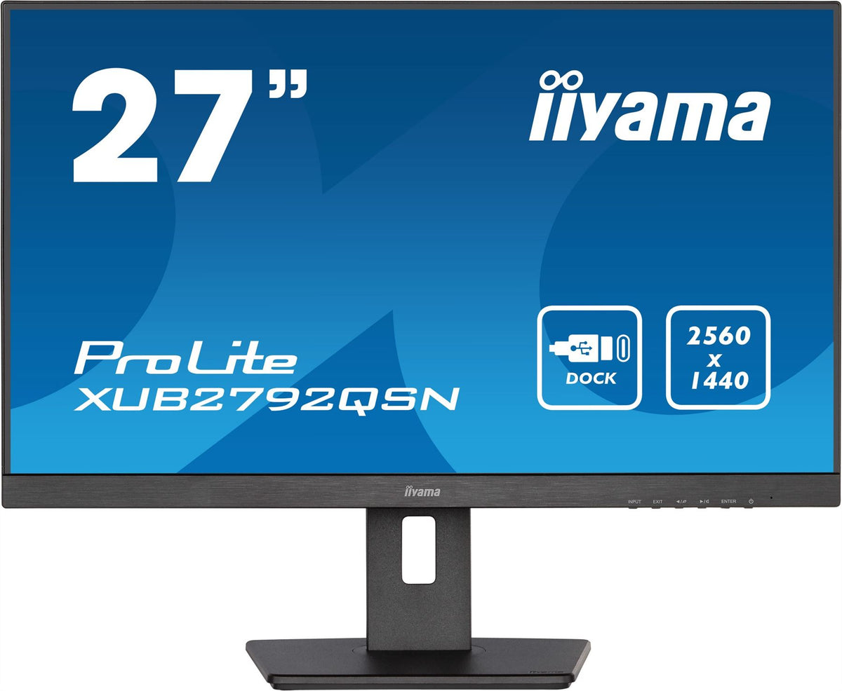 iiyama ProLite 68.6 cm (27") 2560 x 1440 pixels Wide Quad HD LED Black Monitor