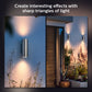 Philips Hue Appear Outdoor Wall Light in Silver - White and colour ambience (Pack of 2)
