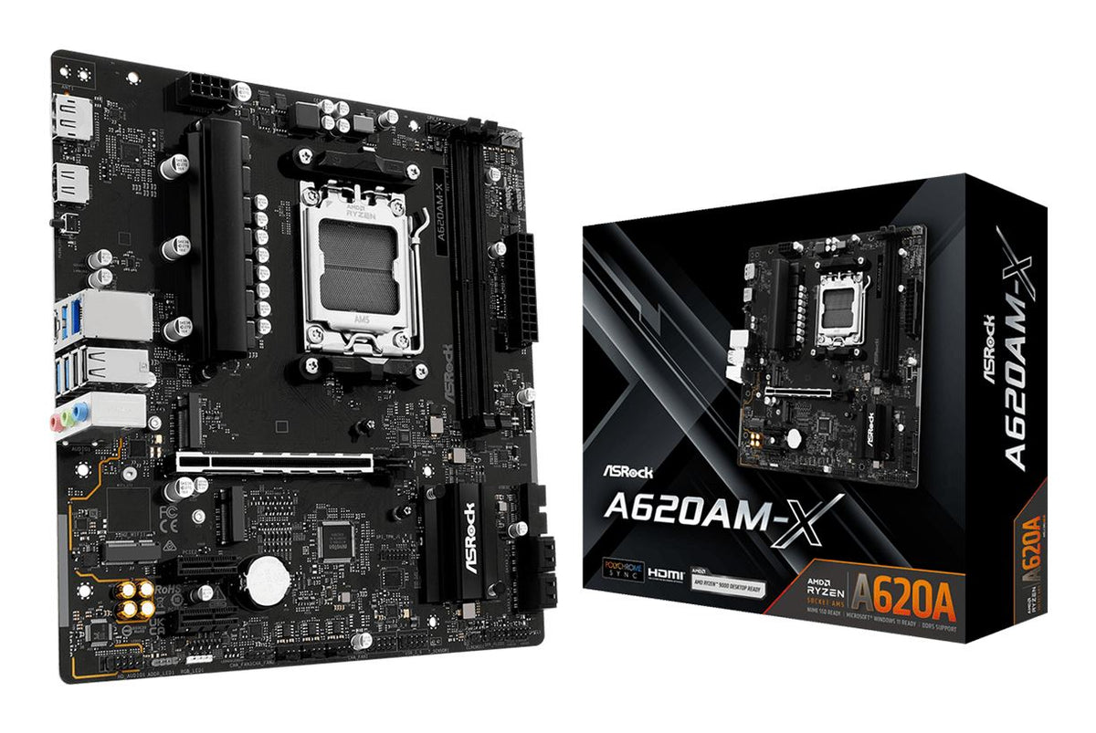Asrock A620AM-X motherboard AMD A620 Socket AM5 micro ATX