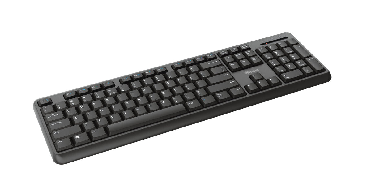 Trust TK-350 - RF Wireless Membrane Keyboard in Black (QWERTY UK)
