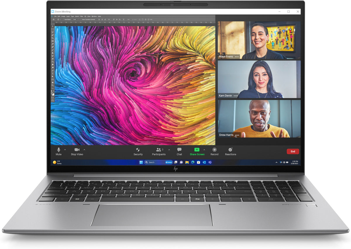 HP ZBook Firefly 16 G11 Laptop - 40.6 cm (16") - Intel Core Ultra 7 155H - 16 GB DDR5-SDRAM - 512 GB SSD - NVIDIA RTX A500 - Wi-Fi 6E - Windows 11 Pro - Silver