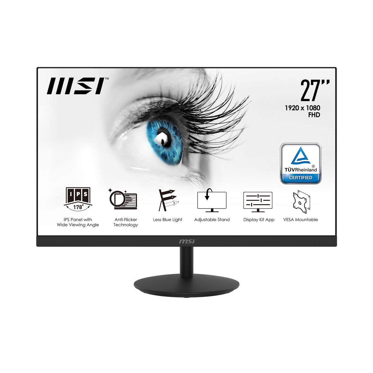 MSI Pro MP271 - 68.6 cm (27") - 1920 x 1080 pixels FHD Monitor