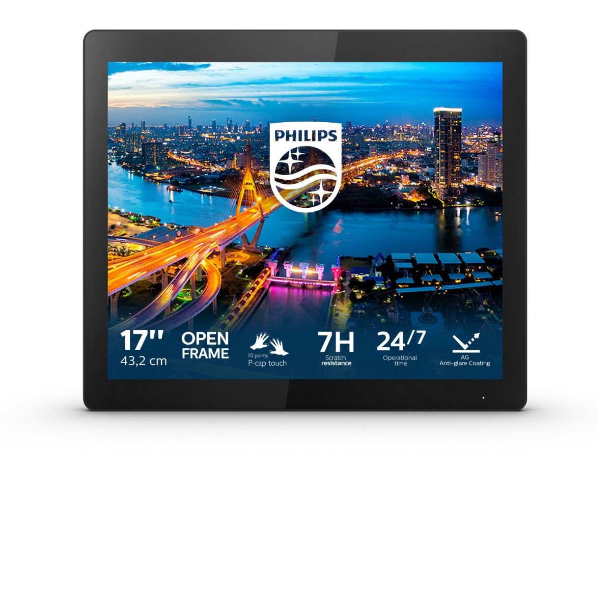 Philips B Line 172B1TFL/00 Computer Monitor 43.2 cm (17") 1280 x 1024 pixels LED Touchscreen Black