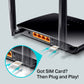 TP-Link Archer MR200 - Fast Ethernet Dual-band (2.4 GHz / 5 GHz) 4G wireless router in Black