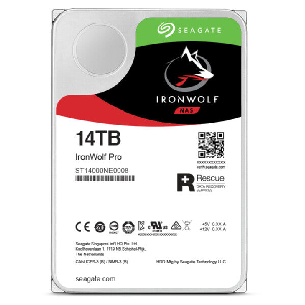 Seagate IronWolf Pro - Serial ATA III 3.5" Internal hard drive - 14 TB