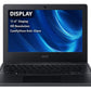 Acer TravelMate B3 TMB311-31 Laptop - 29.5 cm (11.6") - Intel® Celeron® N4120 - 4 GB DDR4-SDRAM - 64 GB eMMC - Wi-Fi 5 - Windows 11 SE - Black