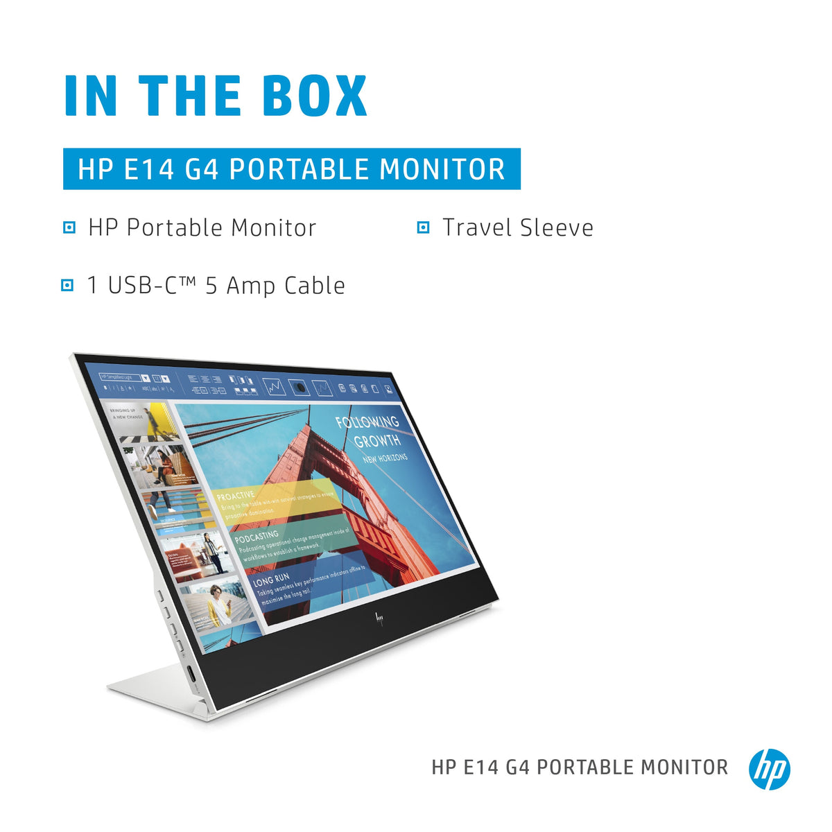 HP E-Series E14 G4 - 35.6 cm (14") - 1920 x 1080 pixels Full HD LED Monitor