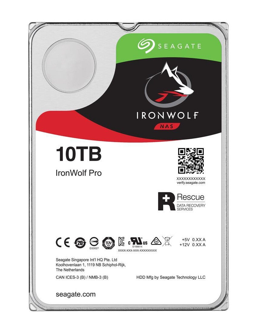 Seagate IronWolf Pro - 7.2K RPM Serial ATA III 3.5" HDD - 10 TB